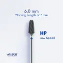 TUNGSTEN CARBIDE BUR FOR CVD COATING - PLAIN CUT STANDARD