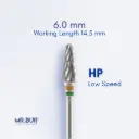 TUNGSTEN CARBIDE BUR FOR FOR ACRYLIC RESIN - CROSS CUT COARSE