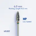 TUNGSTEN CARBIDE BUR FOR FOR ACRYLIC RESIN - CROSS CUT COARSE