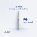 FG DIAMOND TAPER FLAT END - 848EF FG.016