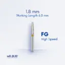 FG DIAMOND TAPER ROUND END - 849EF FG.018